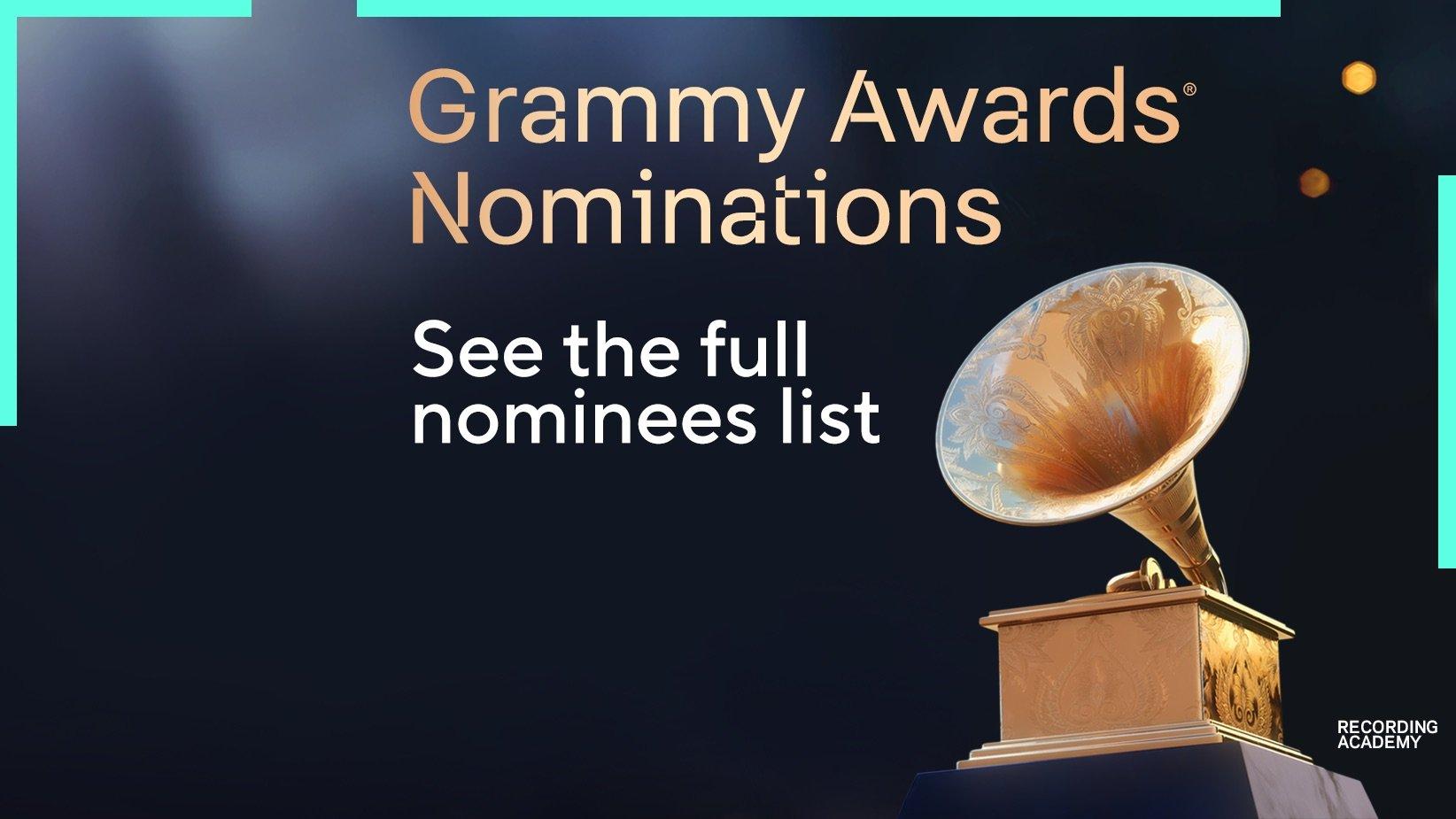 2025 GRAMMYs Full Nominations